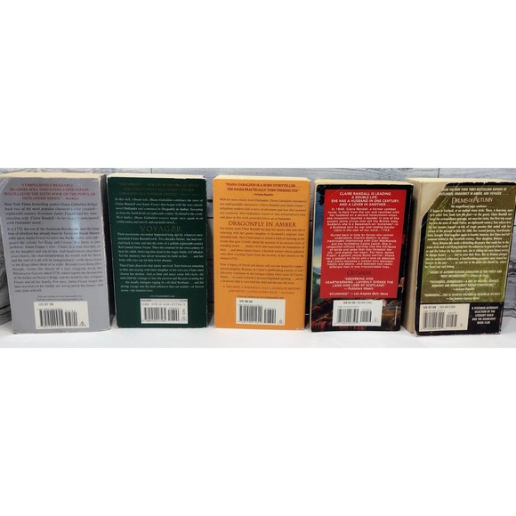 Diana Gabaldon 5 Book Set Snow Ashes/Voyager/DragonFly/Outlander/Drum Retail $81 - Picture 2 of 9